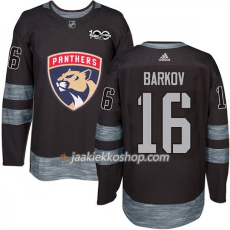Miehille NHL Florida Panthers Pelipaita Aleksander Barkov 16 1917-2017 100th Anniversary Adidas Musta Authentic